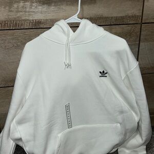 Mens White Adidas Hoodie
